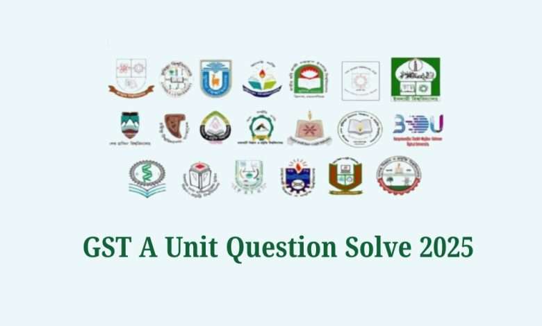 GST A Unit Question Solve 2025